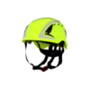 SecureFit™ Safety Helmet X5014V-CE, Vented, Reflective, CE, Hi-Viz Green